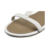 Białe sandały Clarks Risi Hop white leather