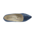 Szpilki z wężowej łuski Oleksy 1225-A56 blue metallic