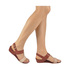 Sandały na korkowym koturnie TakeMe Heidi BER154 maquillaje-coralito