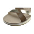 Sandały na traperowej platformie Fantasy Sandals Guttri S-4002 cacao-gold