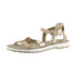 Metaliczne sandały na platformie Fantasy Sandals Guttri S-4005 rosegold-natural