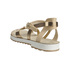 Metaliczne sandały na platformie Fantasy Sandals Guttri S-4005 rosegold-natural