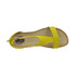 Sandały z krokodylej skóry Carinii B1674-491 yellow