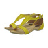 Sandały z krokodylej skóry Carinii B1674-491 yellow
