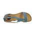 Sandały z wężowej łuski Carinii B1674-491 turquoise