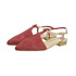 Sandały z noskiem w szpic Carinii B3382-F37 red