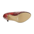 Pantofle DOTS Cho 22002 red - patent croc