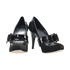 Pantofle DOTS Daphne 96214 black - lakierek/zamsz