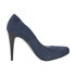 Pantofle DOTS Camille 96218 navy blue/zamsz