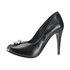 Pantofle DOTS Paola 96220 black/leather