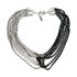 Naszyjnik Fashion Jewellery 12871-silver-black silver-black