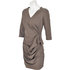 Drapowana sukienka DOTS 42275 khaki
