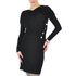 Drapowana sukienka DOTS 42338 black