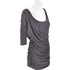 Sukienka asymetryczna DOTS 42184 grey