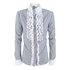 Koszula z żabotem DOTS 12364 grey