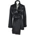 Asymetryczny płaszcz DOTS 82325A black decor