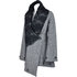 Asymetryczny płaszcz DOTS 82325A grey decor