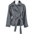 Krótki płaszcz DOTS 82426 black-grey