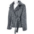 Krótki płaszcz DOTS 82426 grey bucle