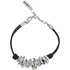 Bransoletka Fashion Jewellery 13546A silver-black