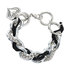 Bransoletka Fashion Jewellery 13508 silver-black
