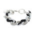 Bransoletka Fashion Jewellery 13508 silver-black